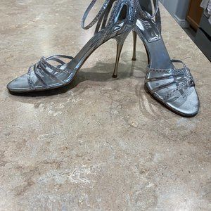 Guess Silver stiletto heels